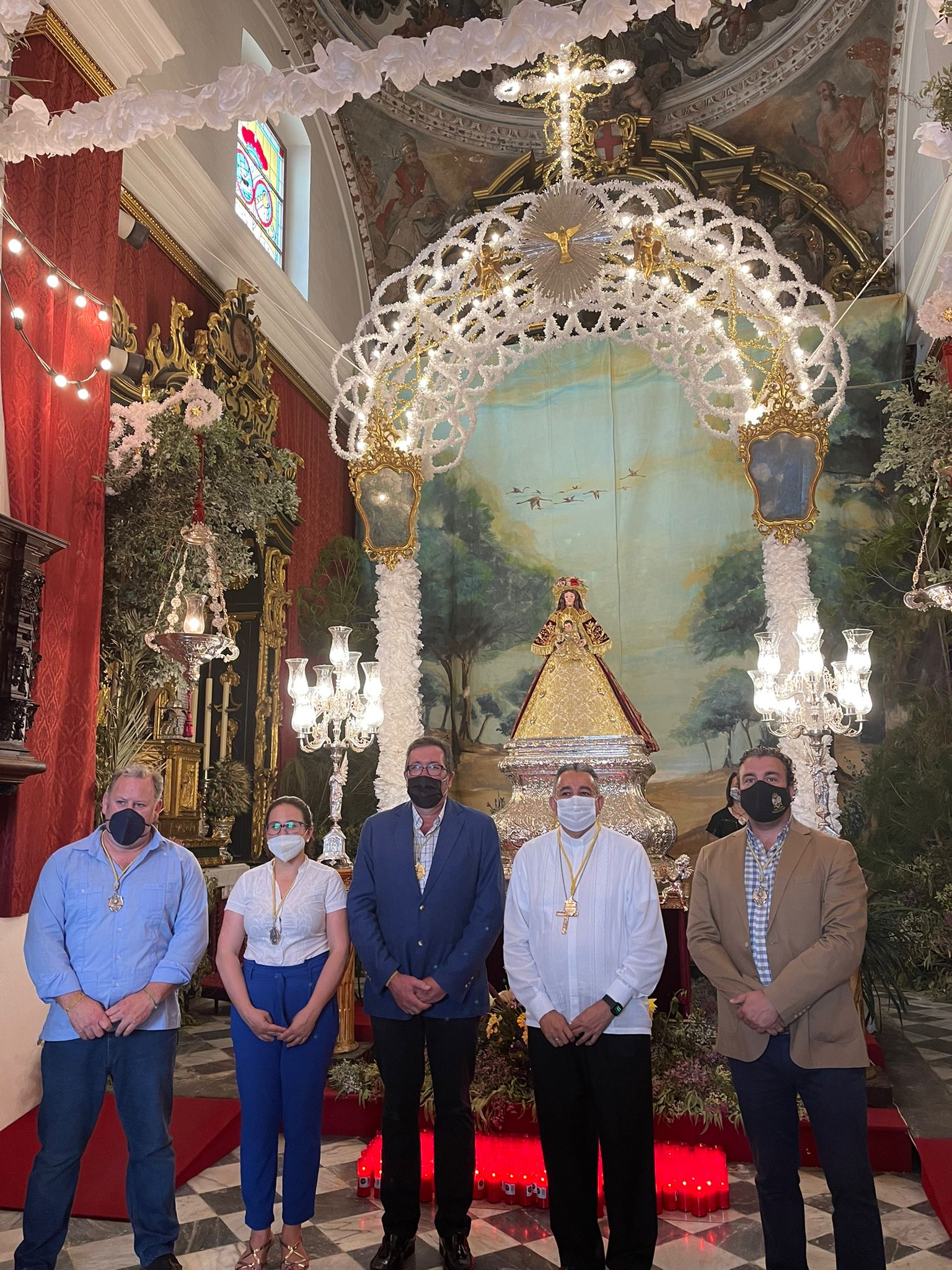 Visita a la Hermandad del Excmo. y Rvmo. Arzobispo Metropolitano de Panamá, D. José Domingo Ulloa Mendieta.
